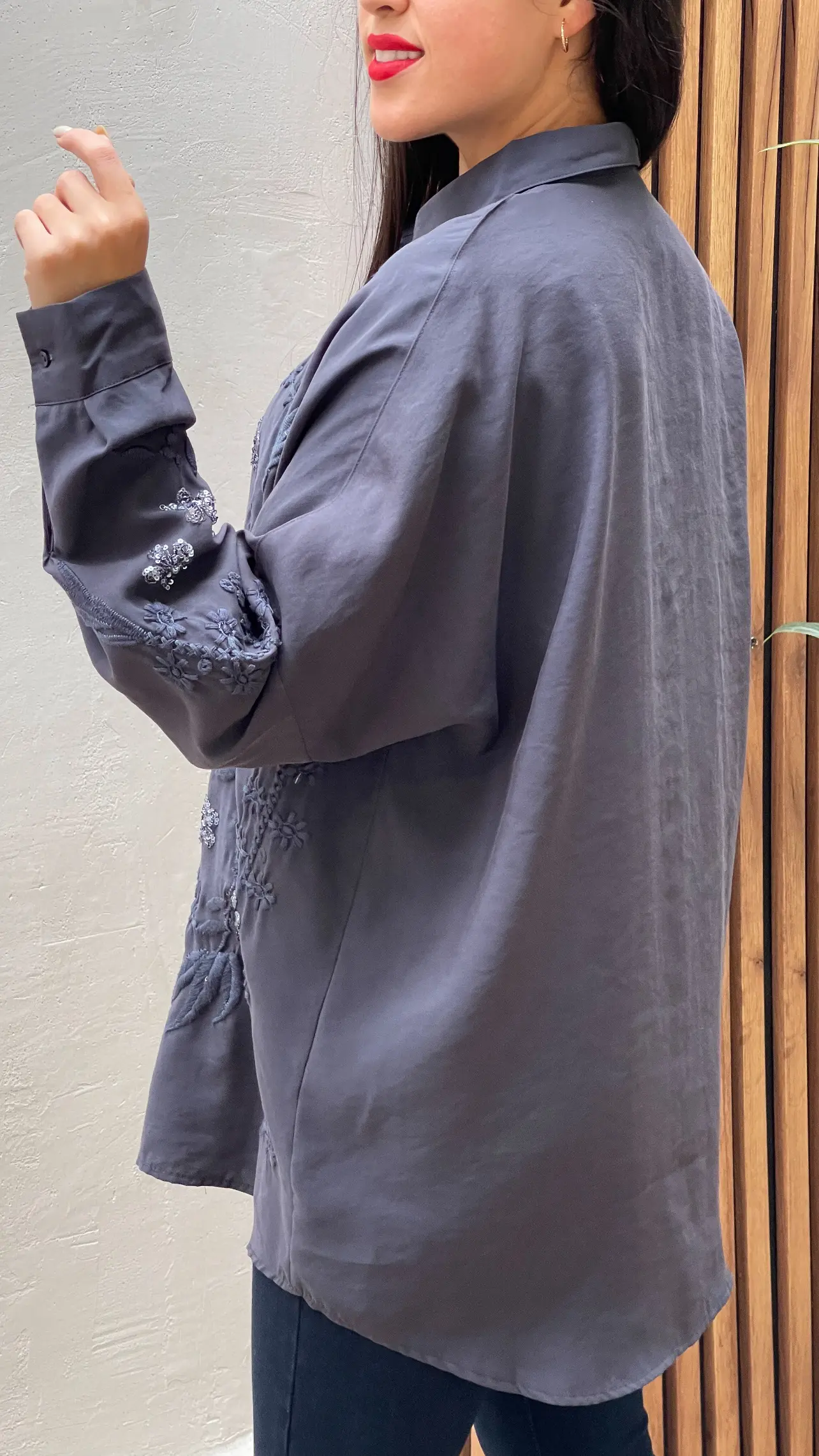 شومیز مانتویی مجلسی طرح ناریس